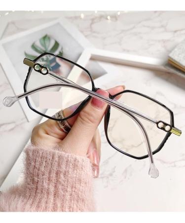 Fuqinqingoz Oversized Reading Glasses - Ultra-Light Anti-Blue Light Computer Glasses Glare-Free Square Design +150 Black Mirrored Lens - Buy Online on GoSupps.com