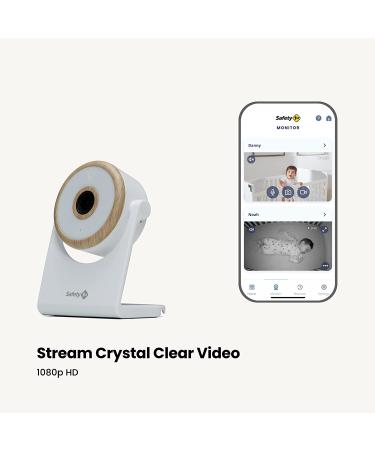 Safety 1st Connected WiFi Baby Monitor | 1080p HD Camera | Motion & Sound Notifications | Encrypted Livestream | Advanced Night Vision | iOS & Android Compatible - Buy Online on GoSupps.com