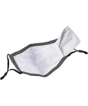 NU R Reusable Face Mask in 5 Layer Washable Durable Protection Mask with Inserted Nose Clip Protection Mask for Daily Use Grey 02 - Buy Online on GoSupps.com