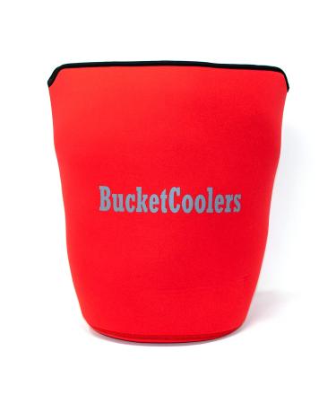 Bucket Cooler - 7mm Neoprene Sleeve for 5 Gallon Bucket (Red)