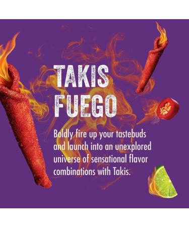 Takis 55g (PACK OF 12) - Fuego Flavour - Chilli Pepper and Lime Corn Chips - UK product - Popular Snack - Party Snack - Multipack (55g x 12) - BY BLISSIFY - Buy Online on GoSupps.com