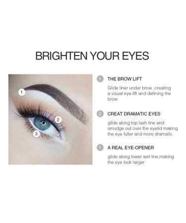 KAIQIKAIXI 12-Piece Makeup Set: White Eyeliner, Eyebrow Pen, Eye Shadow Pencil, Lip Liner, and More - Buy Online on GoSupps.com