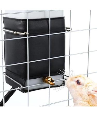YOXIER Heated Kettle for Rabbits Small Animals Low Power Consumption Animal Water Bottle No Drip Automatic Thermo Dispenser Pet Fountain Rabbit Hamster Black - Buy Online on GoSupps.com