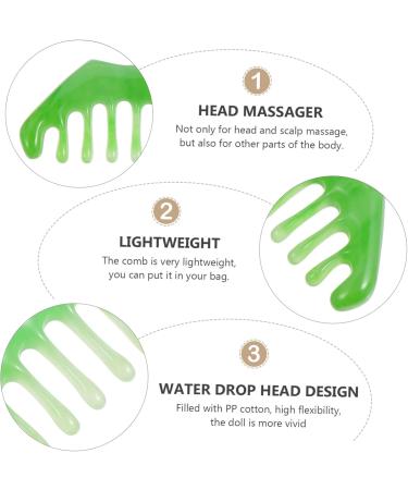 Fomiyes 2-Stroke Massage Comb & 8-Teeth Gua Sha Tool | Jade Scraping Massage Device for Enhanced Circulation - Ships Internationally - Buy Online on GoSupps.com
