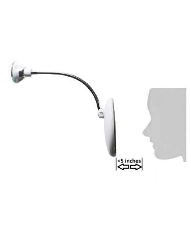 JiBen 10X Magnifying Makeup Mirror with LED Light, Power Locking Suction Cup, 360 Swivel - Portable and Cordless for Home & Travel - Buy Online on GoSupps.com