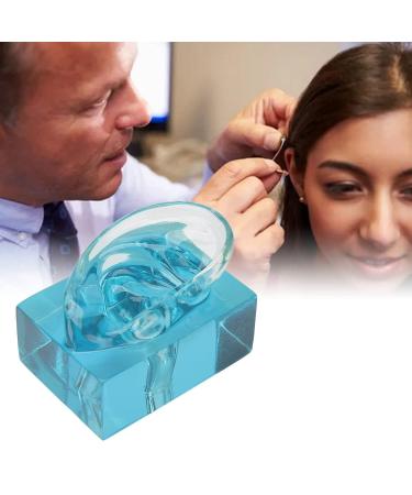 Acrylic Blue Transparent Waterproof Fake Right Ear Model for Sound Aid & Earwax Removal - Buy Online on GoSupps.com