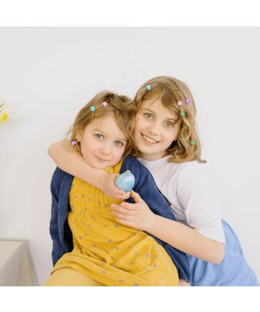 100 Colorful Mini Hair Clips - Rainbow Pearl Claw Hair Accessories for Children & Women - Buy Online on GoSupps.com
