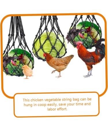 NOLITOY 2pcs String Chicken Feeding Black Hooks for Hanging Foraging Tool Chicken to Feed Tool Belt Nylon - Buy Online on GoSupps.com