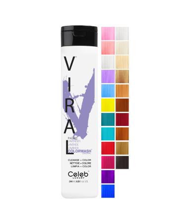 Celeb Luxury Colorwash Color Depositing Shampoo + Bondfix Bond Rebuilder  Semi Permanent Hair Color  Vegan Hair Dye  Viral and Gem Lites Lavender