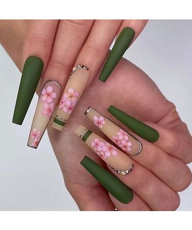dijiusidy Artificial Nails Nail Wearable Fashion Adjustable Fingernails Manicure Beauty Accessories Ballerina Party Leisure - Buy Online on GoSupps.com