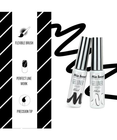 Mia Secret Gel Liner UV LED - Made in USA (White + Black) - Buy Online on GoSupps.com