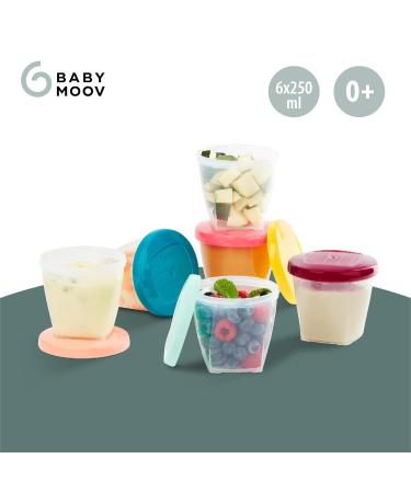 Babymoov Babybols Storage Containers for Baby Food - 6-Part Set with Hermetic Rotating Lock 250 ml | Ideal for International Shipping - Buy Online on GoSupps.com