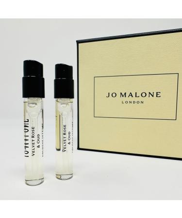 Jo Malone 2 London Velvet Rose & Oud Cologne INTENSE Sample vial 0.05oz/ 1.5ml each
