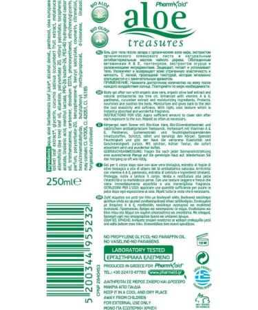 aloe treasures Pharmaid Alo Treasures After Sun Body Gel Tea Tree 250ml - Buy Online on GoSupps.com