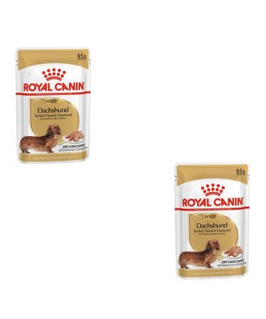 Royal Canin Dachshund Adult Mousse | Double Pack | 2 x 12 x 85 g | Complete Food for Dogs | for Adult Dachshunds | May Help Protect Bones and Joints
