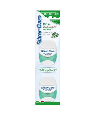 Silver Care dental floss with fluoride and silver nitrate antibacterial 100 m