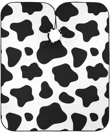 Waterproof Barber Cape - Cow & Cheetah Haircut Bib for Men & Women | Unisex Hair Cutting Cape | Perfect for Professional & Home Use - Buy Online on GoSupps.com