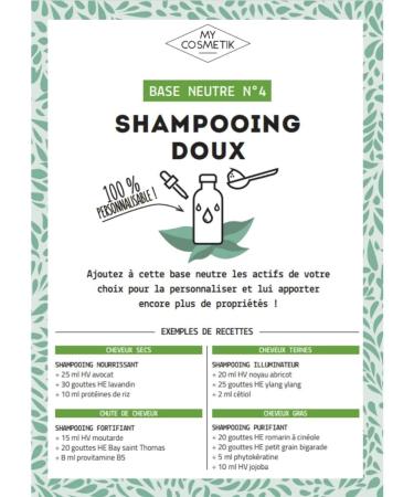  MY COSMETIK MY COSMETIK - COSMOS Organic Neutral Shampoo Base - Gentle and rich in aloe vera juice - For all hair types - 250 ml - Buy Online on GoSupps.com