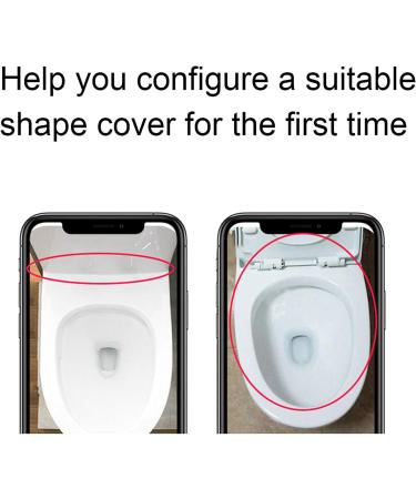 Toilet Seats Soft Close White Loo Lid Quick Release Easy to Clean Bathroom Lid Square Toilet Seats 04D-PP Material (Width 36 Length 44-47) D Little Surprise - Buy Online on GoSupps.com