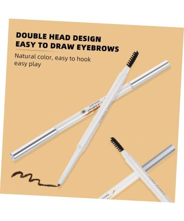 FRCOLOR 2pcs Tool with Dual -in- Pencils Makeup Pencil Brow Eyebrow Enhancer Brush 1 count (Pack of 1) Assorted Color - Buy Online on GoSupps.com