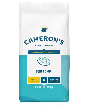 Cameron's Coffee Roasted Whole Bean Coffee Donut Shop - 28 Oz