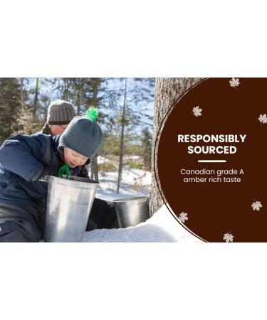 Turkey Hill Sugarbush 100% Pure Canadian Maple Syrup in Tin Barrel Grade A Amber Rich Taste (500ml) - Buy Online on GoSupps.com