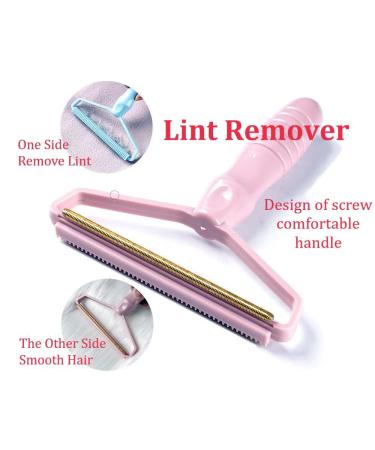 Coopupet 3-in-1 Pet Hair Brush Set: Self Cleaning Slicker Brush, Grooming Glove, Lint Remover - Ideal for Long & Short Haired Dogs & Cats - Reduces Shedding - Efficient Pet Hair Remover - Pink - Buy Online on GoSupps.com