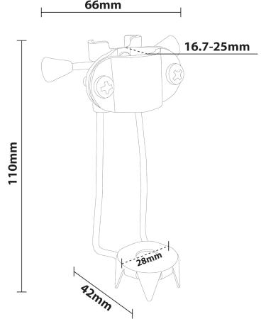Aidapt Ice Grip Claw for Waking Sticks/Crutches.Retractable for Indoors Suits 16-27mm Diameter Tube No Need to Remove Ferrule Safety in Ice and Snow Screws on Easy to Fit Mobility Aid Elderly Disabled - Buy Online on GoSupps.com