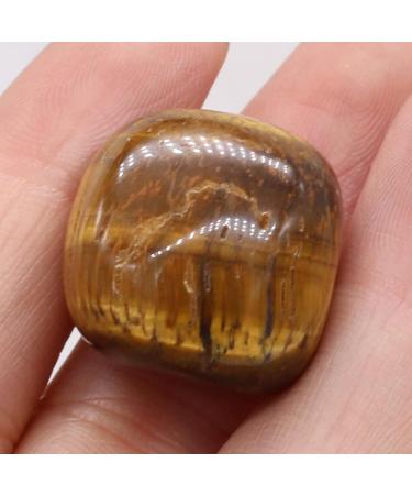 Buy Irregular Natural Tiger Eye Stone | Polished Reiki Healing Gemstone 20-30mm for DIY Jewelry & Home Decor - Buy Online on GoSupps.com