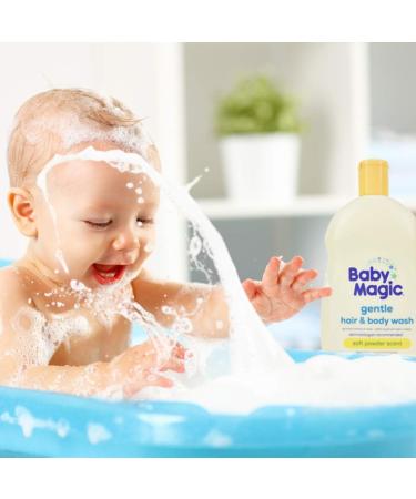 Baby Magic Gentle Hair & Body Wash 16.5oz with Calendula & Coconut Oil, Yellow Soft Powder Scent - 6 Pack - Buy Online on GoSupps.com