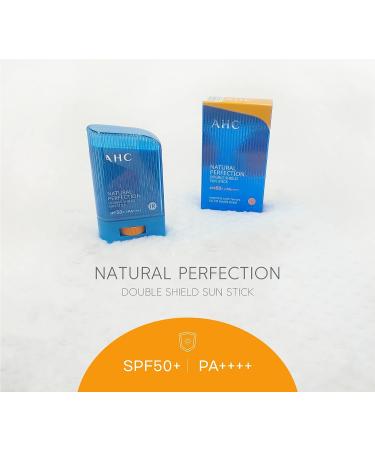AHC Natural Perfection Double Shield Sun Stick 22g 2023 Version SPF50+ PA++++ (1+1) - Buy 2 Get Sun Protection for Your Skin - Buy Online on GoSupps.com