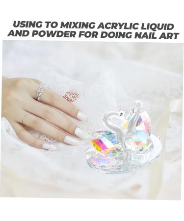 Ipetboom 1pc Nail Art Crystal Cup Manicure Supplies Clear Nail Polish Crystal Nail Cup Nail Art Liquid Bowl Crystal Nail Art Cup Manicure Glass Cup Powder Plate Acrylic Crystal K5 - Buy Online on GoSupps.com