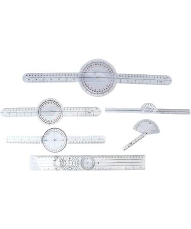 6PCS Medical Goniometer Set for Physical Therapists Home Use and Students Material Measures Joint Range of Motion Compact and Portable - Buy Online on GoSupps.com