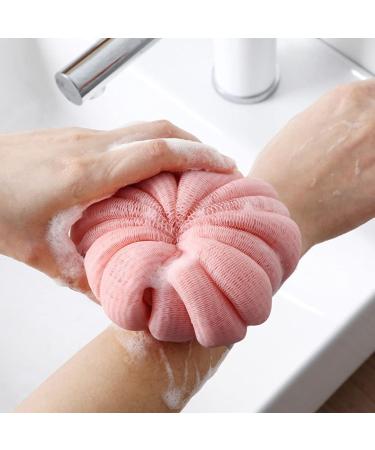 Beaupretty 4PCS Pumpkin Bath Shower Loofah Sponge Set for Exfoliating | Mesh Pouf Shower Ball for Men & Women - Buy Online on GoSupps.com