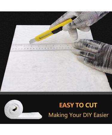 Kaowool 2400F Ceramic Fiber Insulation Blanket - 1 x 12 x 24 - High Temp Fireproof Blanket for Stoves, Kilns, Oven Insulation - Includes Ruler, Gloves, Knife - Buy Online on GoSupps.com