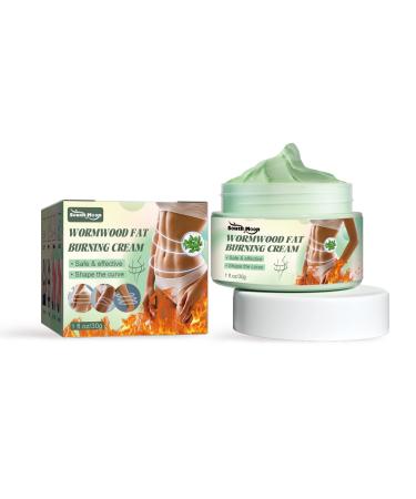 Wormwood Fat Burning Cream Slimming Cream Navel Arm Leg Belly Fat Burning Cream Weight Loss Skin Firming Moisturizing Massage Gel for Cellulite Soothing Relaxing Tightening & Slimming (30g)