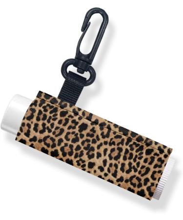 SCRAWLGOD Vintage Leopard Print Lip Balm Holder Keychain Portable Lip Balm Sleeve keychain Chapstick Holder Secure and Nice Hand Feeling Set of 2 Vintage Leopard Print 2 - Buy Online on GoSupps.com