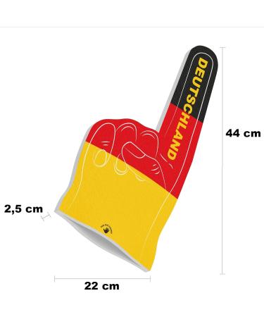 High Five Fingers EM 2024 European Championship Foam Hand | Flag Fan Articles for Games & Events | One Size 44x22x2.5 cm | Germany Shipping - Buy Online on GoSupps.com