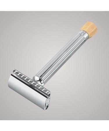 Mercury Adjustable Razor Plane 510C - Classic Chrome Two-Part Design for Wet Shaving Zinc Die Cast & Brass Handle Made in Germany - Buy Online on GoSupps.com