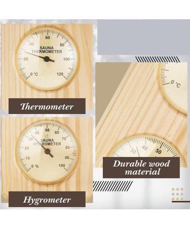 Doengfo 2-in-1 Sauna Thermometer & Hygrometer | Accurate Humidity & Temperature Measurement for Home Family & Hotel Saunas - Buy Online on GoSupps.com