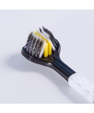 Buy Ergonomic Black Toothbrush with Soft Bristles | Non-Slip Design | 3-Sided Sensory for Sensitive Gums - Shop Internationally - Buy Online on GoSupps.com