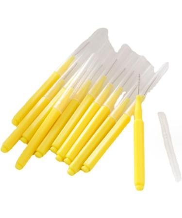 Interdental Brush Set - 40 Ultrathin Brushes for Braces | 0.4mm Soft Cleaning Tool for Adults - Yellow | Perfect for Tooth Gaps & Interdental Spaces - Buy Online on GoSupps.com