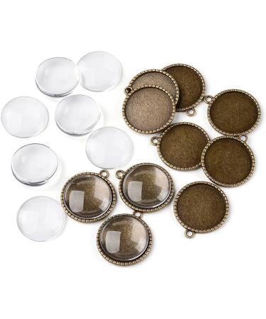 1 Transparent Glass Dome Tiles - 60 Pieces Clear Round Gems for Christmas Decor & Jewelry Making - Buy Online on GoSupps.com