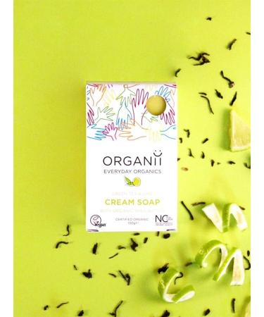 ORGANii - Green Tea & Lime Cream Soap - Buy Online on GoSupps.com