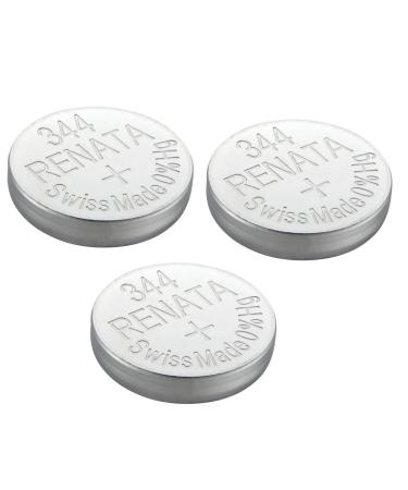 Renata Single Watch Battery Swiss Made Renata 344 or SR1136SW 1.55V (3 Batteries 344 or SR 1136 SW)