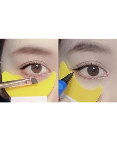 irene inevent Lazy Quick Multifunction Eyeliner Stencils Silicone Template Easy Eye Makeup Tool 9cmx5cm Yellow 5.7 x 5cm 5.7 x 5cm Yellow - Buy Online on GoSupps.com