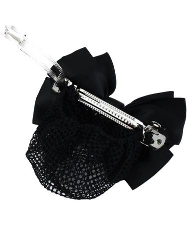 Sourcingmap Woman Snood Net Black Bowknot Detail French Clip Hair Barrette - Buy Online on GoSupps.com