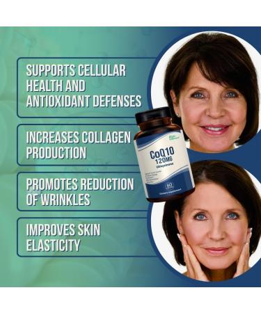CoQ10 120Mg Ubiquinone | Supports Cellular Energy and antioxidant Activity for Overall Wellness. (1-Pack) 60 Count (Pack of 1) - Buy Online on GoSupps.com