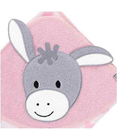 Buy Sterntaler Emmi Girl Hooded Bath Towel - Pink Donkey 80x80 cm for Babies Ships Internationally - Buy Online on GoSupps.com