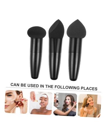 Buy FRCOLOR 3pcs Heart Shaped Face Wash & Makeup Pens | Handheld Sponge & Puff Beauty Tool for Travel Multipurpose Cosmetic Essentials - Buy Online on GoSupps.com